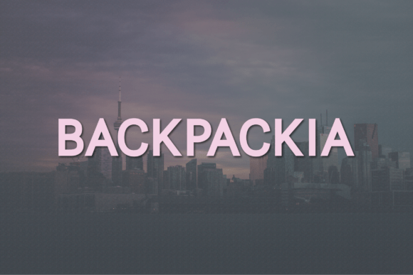 Backpackia Typeface: A Bold Sans Serif for High-Impact Campaigns