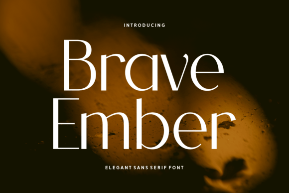 Brave Ember Typeface: Elevating Campaign Visuals with Quiet Confidence