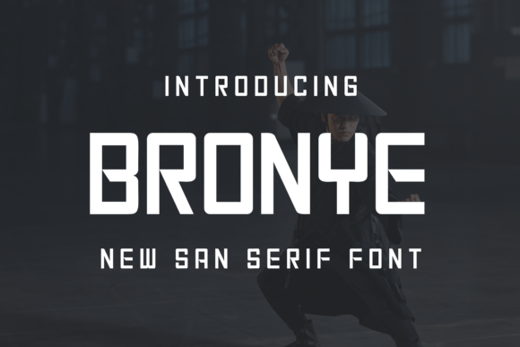 Bronye Typeface: A Modern Sans Serif for Clean Brand Identity