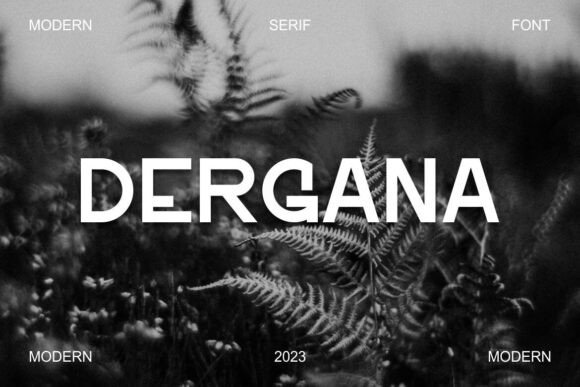 Dergana Font: A Bold Typeface for Craft and Commercial Projects