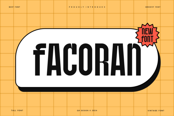 Facoran: A Sweet Sans Serif Typeface for Modern Editorial Design