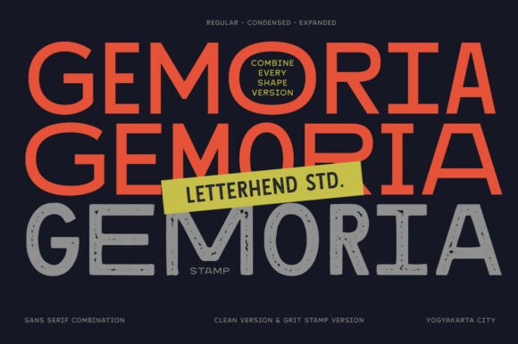 Gemoria: The Flexible Sans Serif Font for Modern Brand Identity