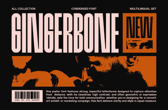 Gingerbone: The Condensed Sans Serif for Scroll-Stopping Visuals
