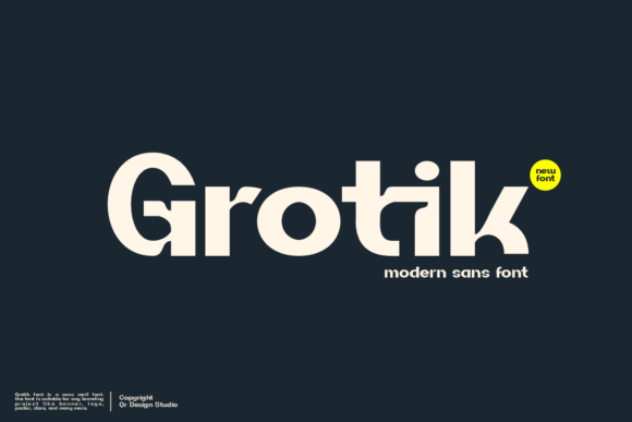 Grotik Typeface: Bold Typography for High-Impact Campaigns
