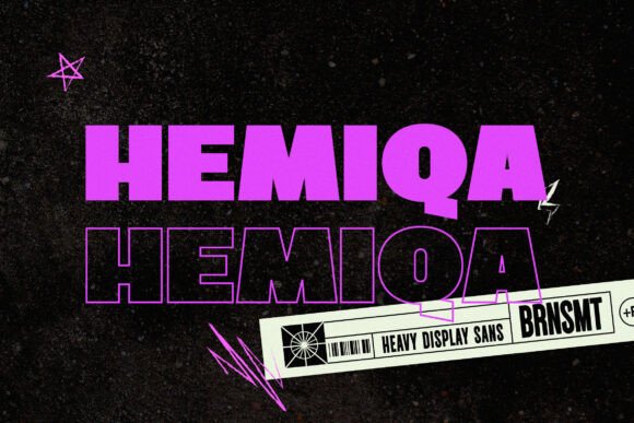 Hemiqa: A Heavy Sans Serif for Bold Brand Identity