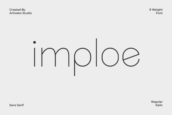 Imploe Typeface: Elevating Editorial Design and Digital Content