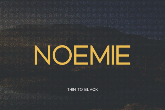 Noemie: A Modern Sans Serif Typeface for Elegant Brand Identity