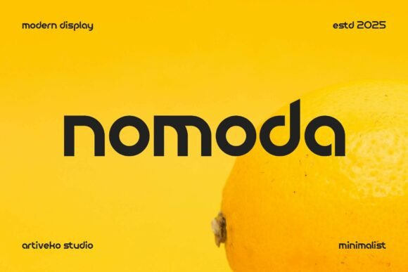 Nomoda Typeface: A Modern Sans Serif for Clean Web Design