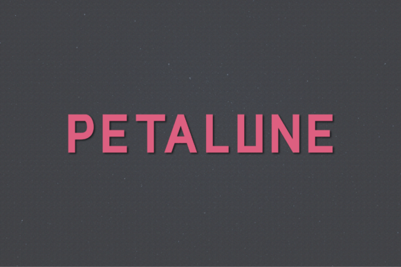 Petalune: A Modern Sans Serif Typeface for Editorial Design