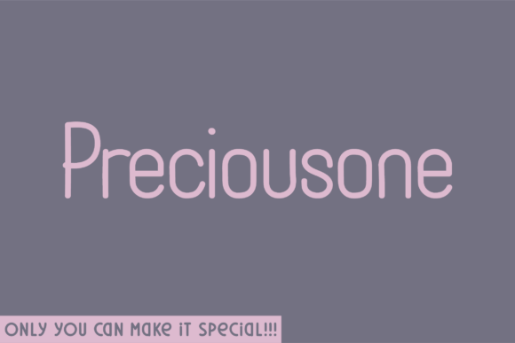 Preciousone Typeface: A Unique Sans Serif for Modern Branding