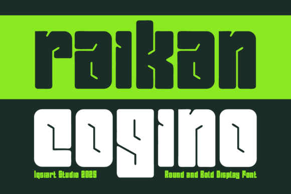 Raikan Cogino: The Bold Sans Serif Typeface for Modern Craft Projects