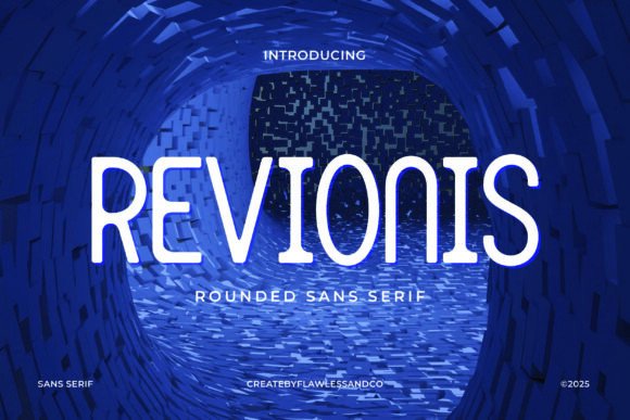 Revionis: A Modern Sans Serif Typeface for Editorial Clarity