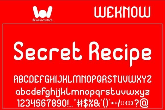 Secret Recipe Typeface: Elevate Your Brand Identity