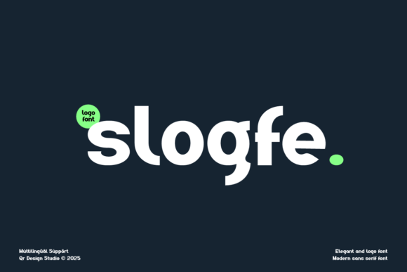 Slogfe Typeface: A Clean Sans Serif for Modern Brand Identity
