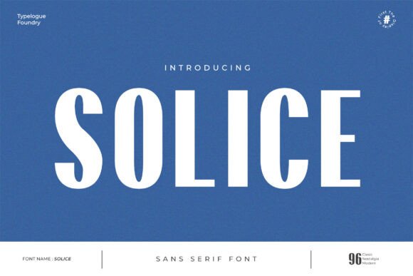 Solice Typeface: A Designer’s Take on Modern Brand Identity