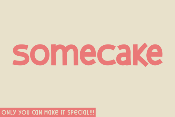 Somecake: The Unique Sans Serif Typeface for Handmade Product Design